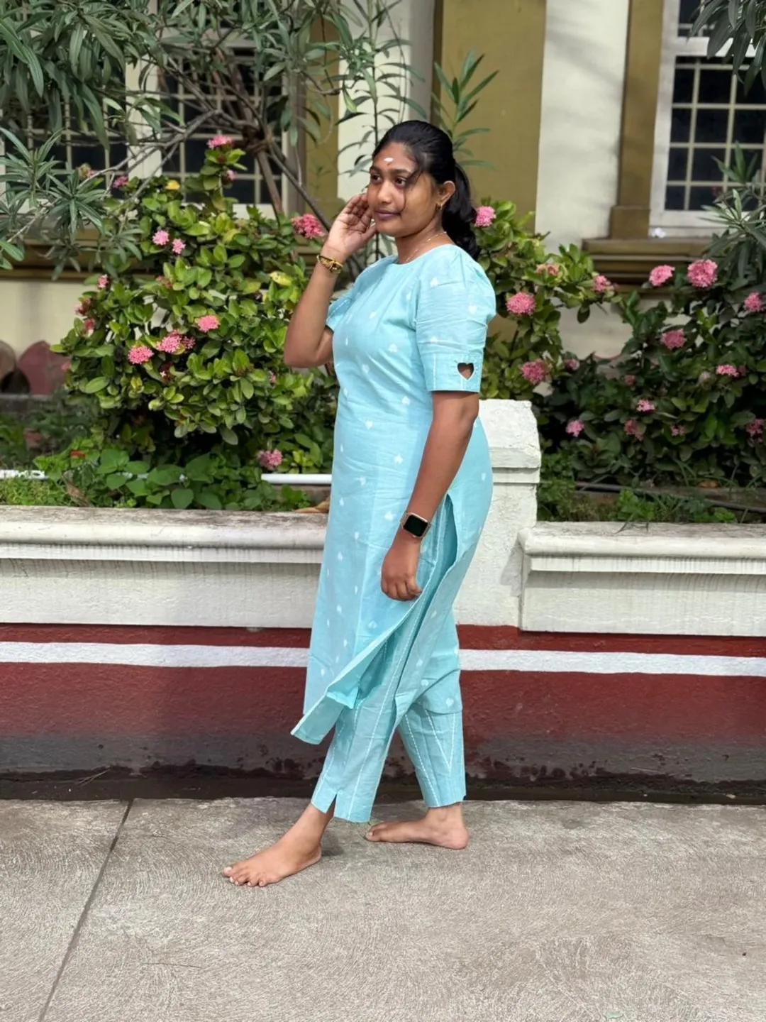Aqua HeartBloom Kurti Set thumbnail 3