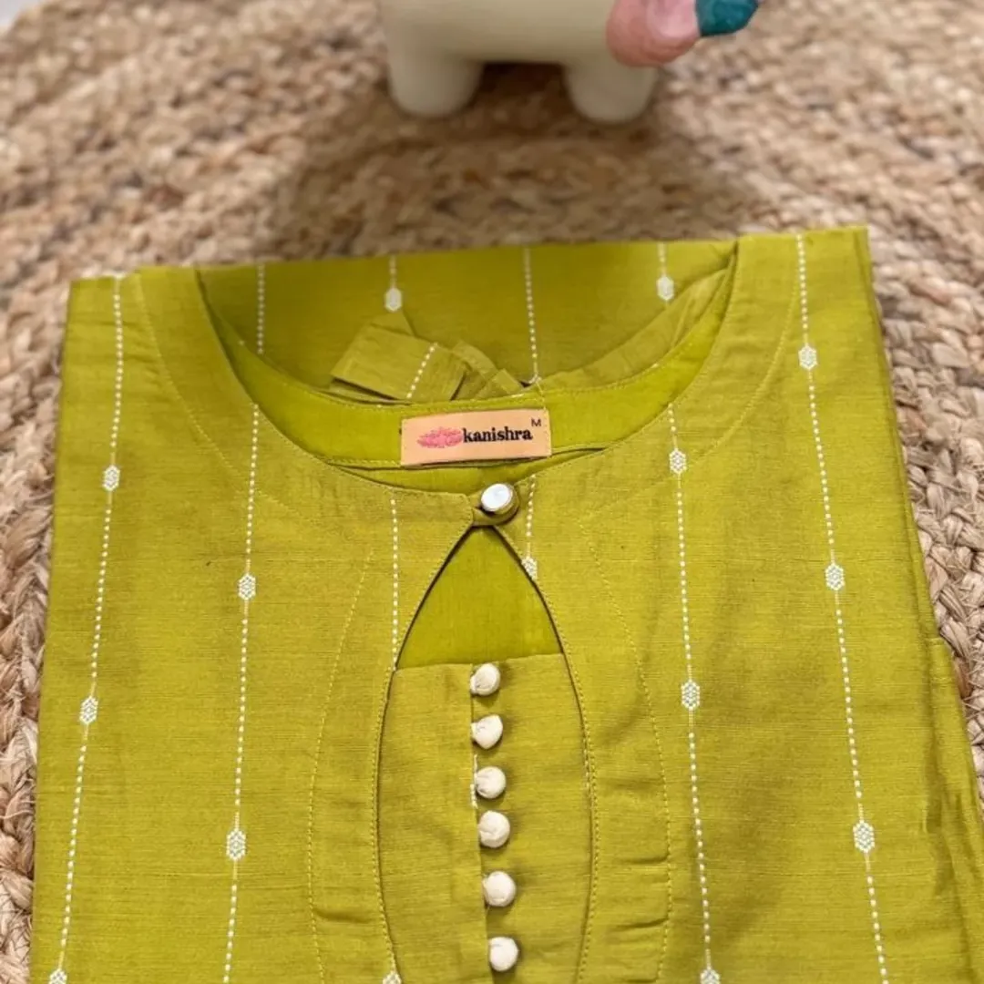 Sketch Green Glow Kurti Set thumbnail 3