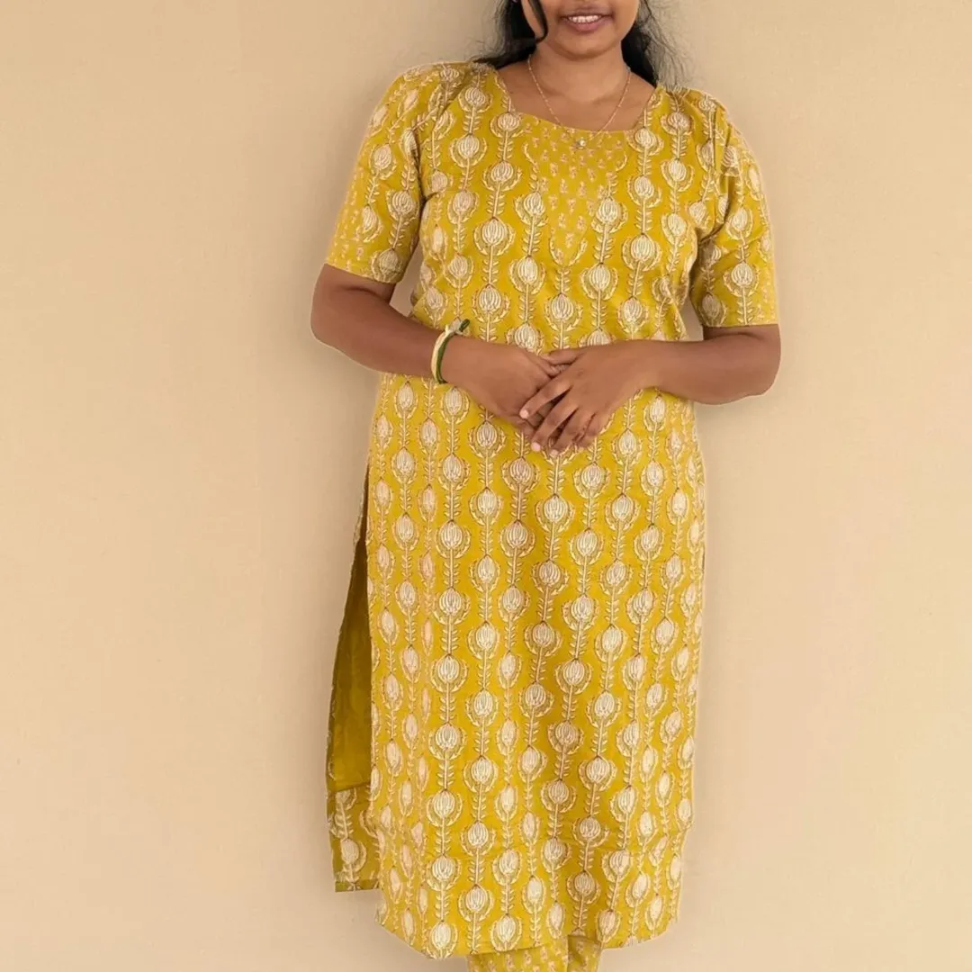 Sunshine Bloom Kurti Set