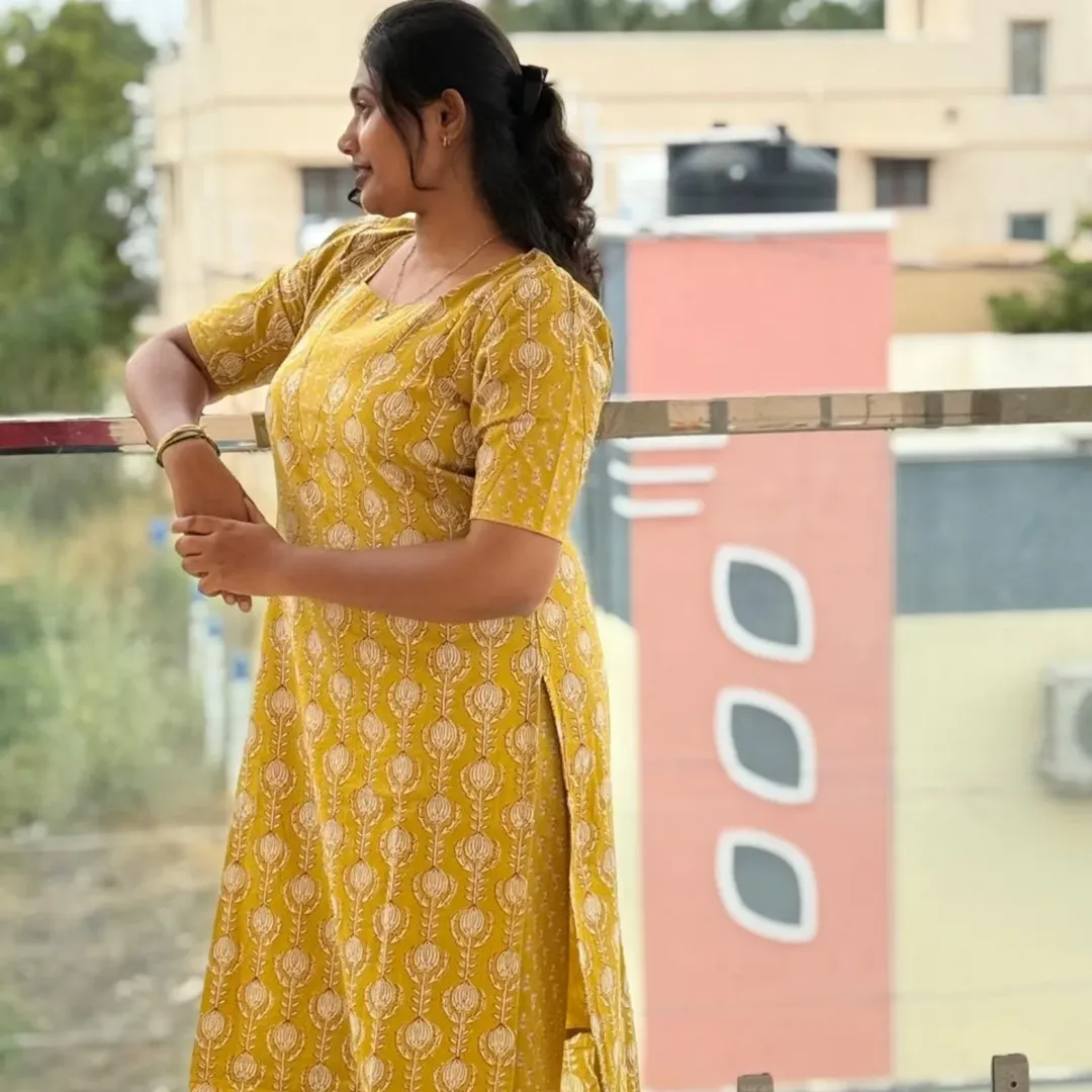 Sunshine Bloom Kurti Set