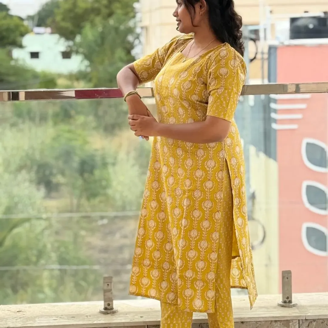 Sunshine Bloom Kurti Set thumbnail 3