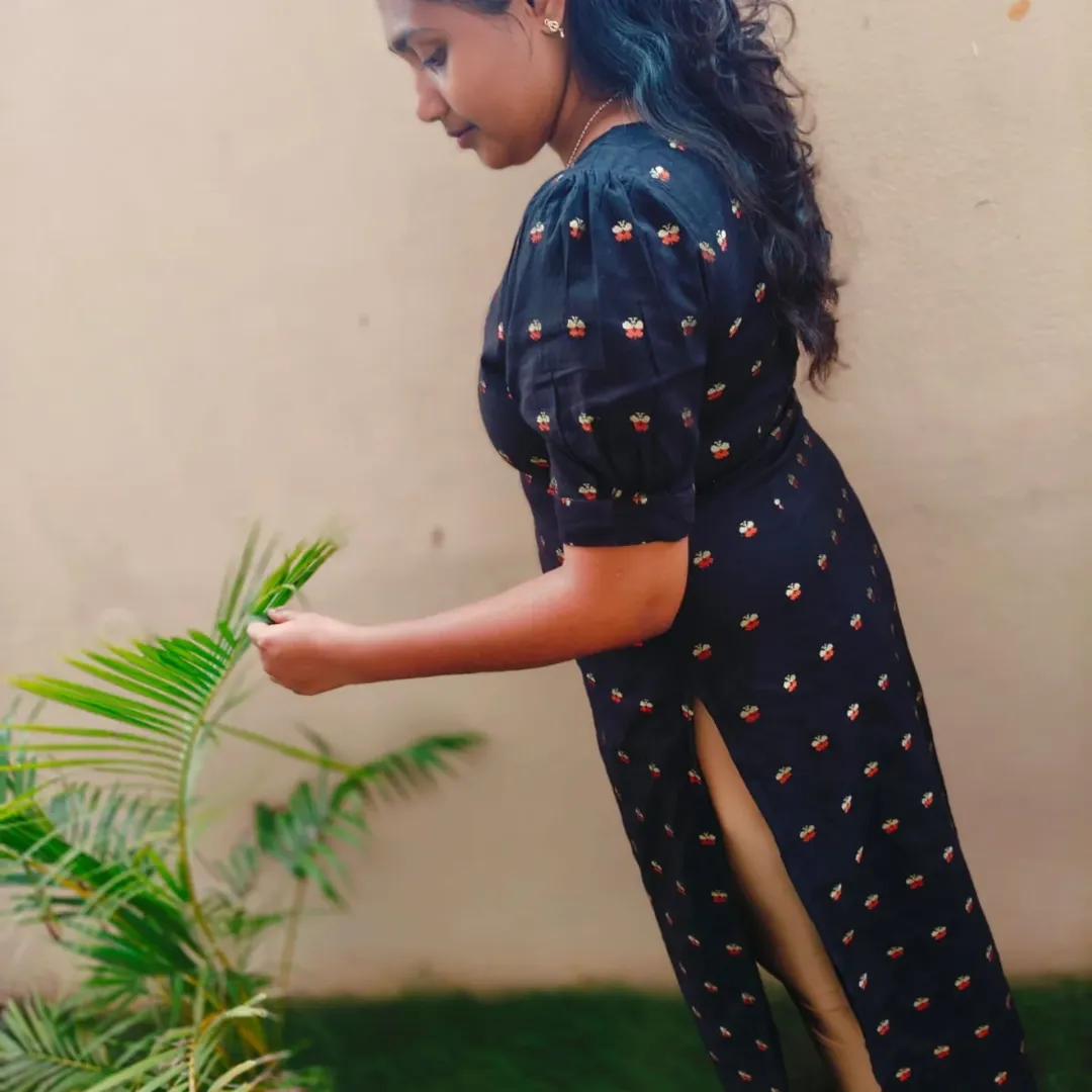 Charcoal Woven Kurti